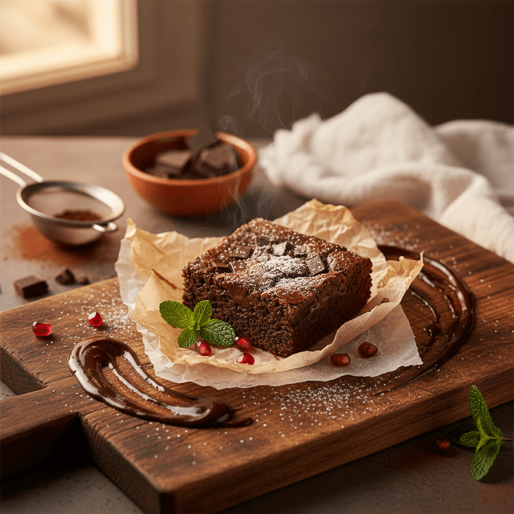 Kağıtta Brownie Kek tarifi görseli - 12 kişilik, 208 TL maliyet