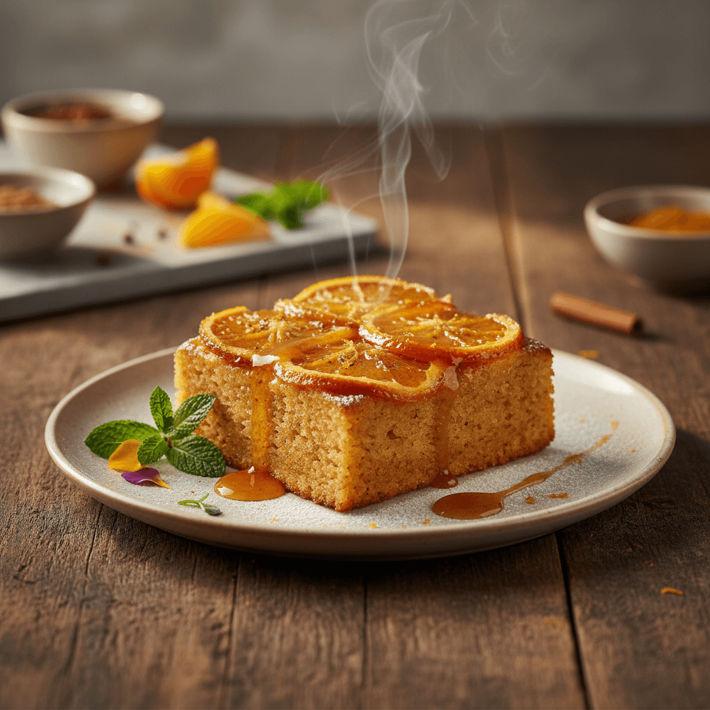 Portakallı Ters Yüz Kek tarifi görseli - 8 kişilik, 128 TL maliyet