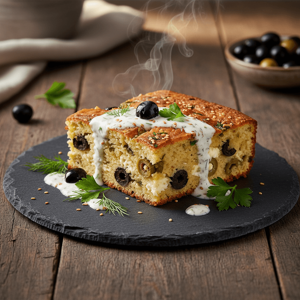 Zeytinli Peynirli Kek tarifi görseli - 6 kişilik, 192 TL maliyet
