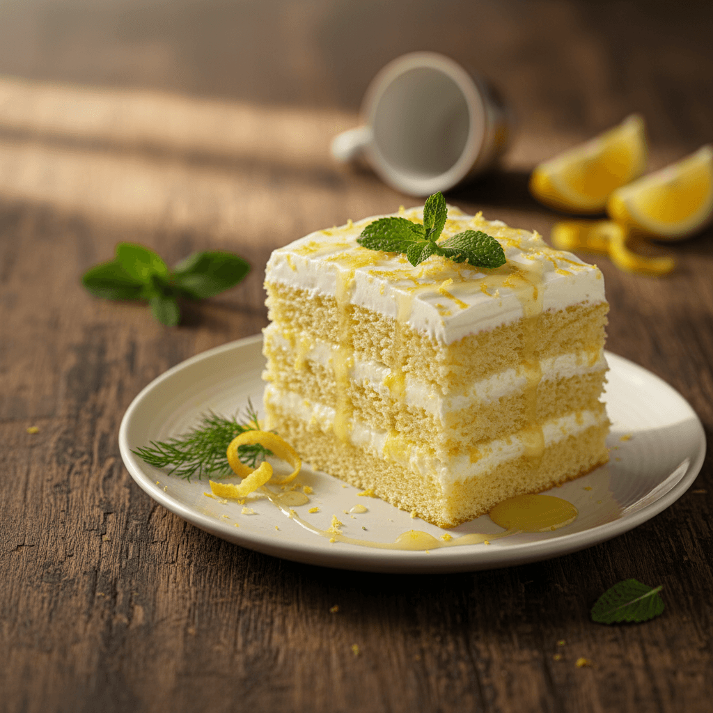 Limonlu Pasta tarifi görseli - 6 kişilik, 158 TL maliyet