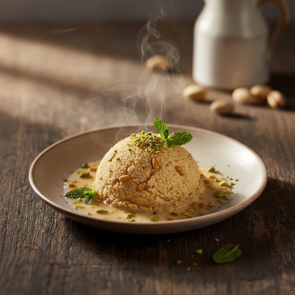 Sütlü İrmik Helvası tarifi görseli - 6 kişilik, 228 TL maliyet