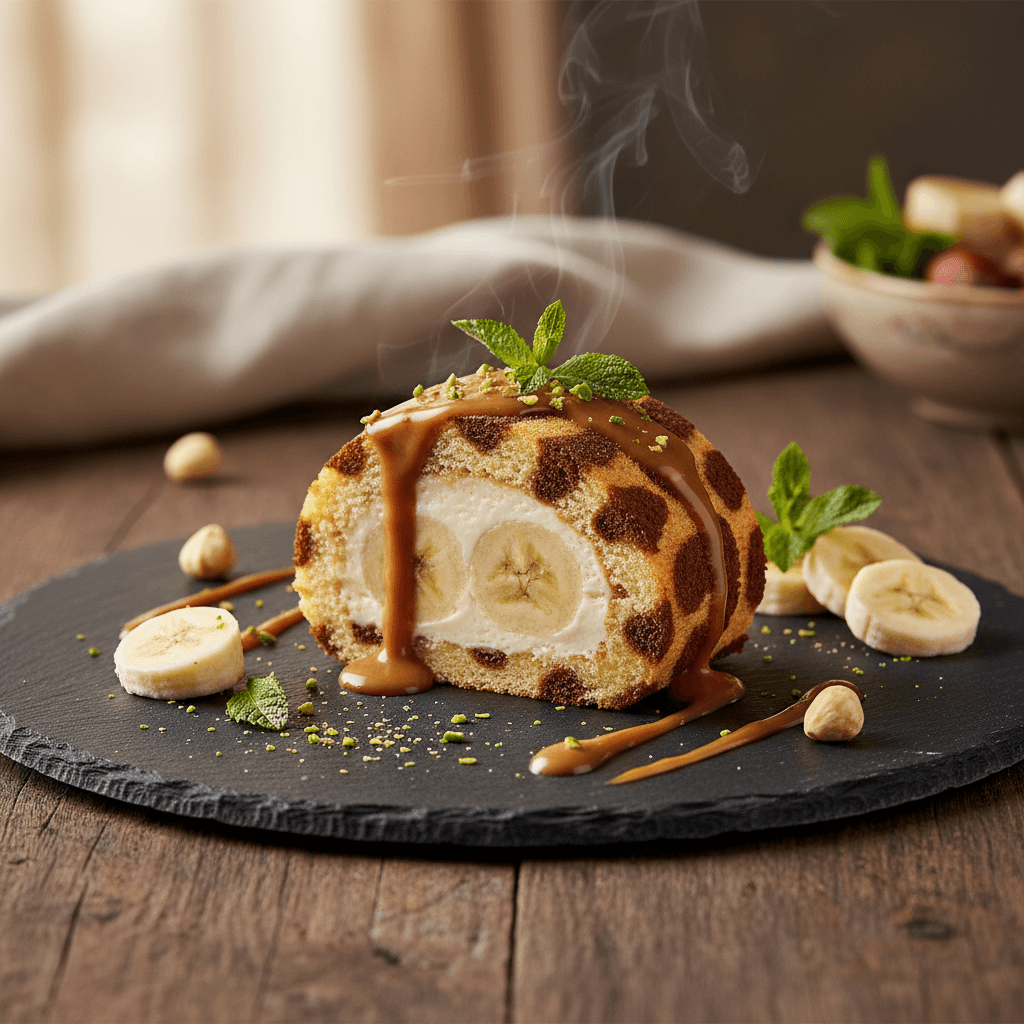 Zürafa Desenli Rulo Pasta tarifi görseli - 6 kişilik, 109 TL maliyet