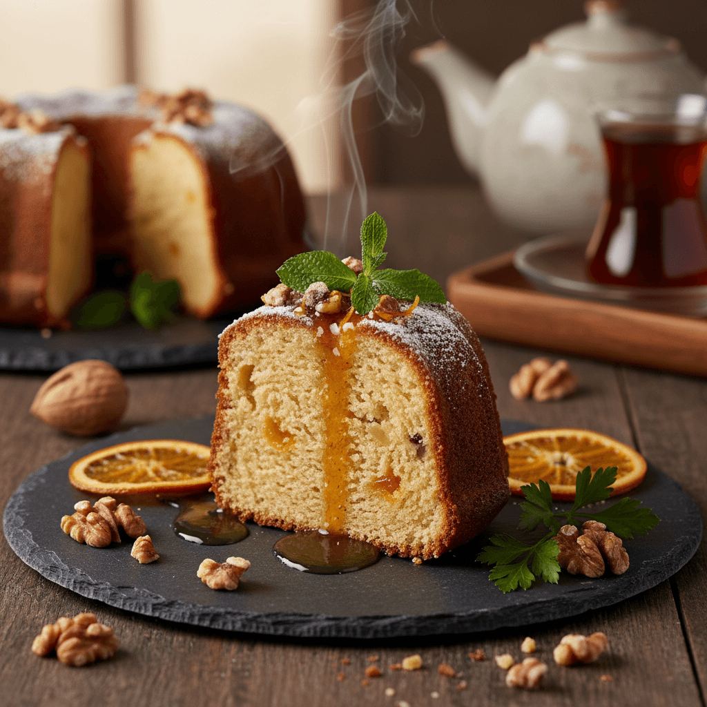 Cevizli Portakallı Kek tarifi görseli - 8 kişilik, 197 TL maliyet