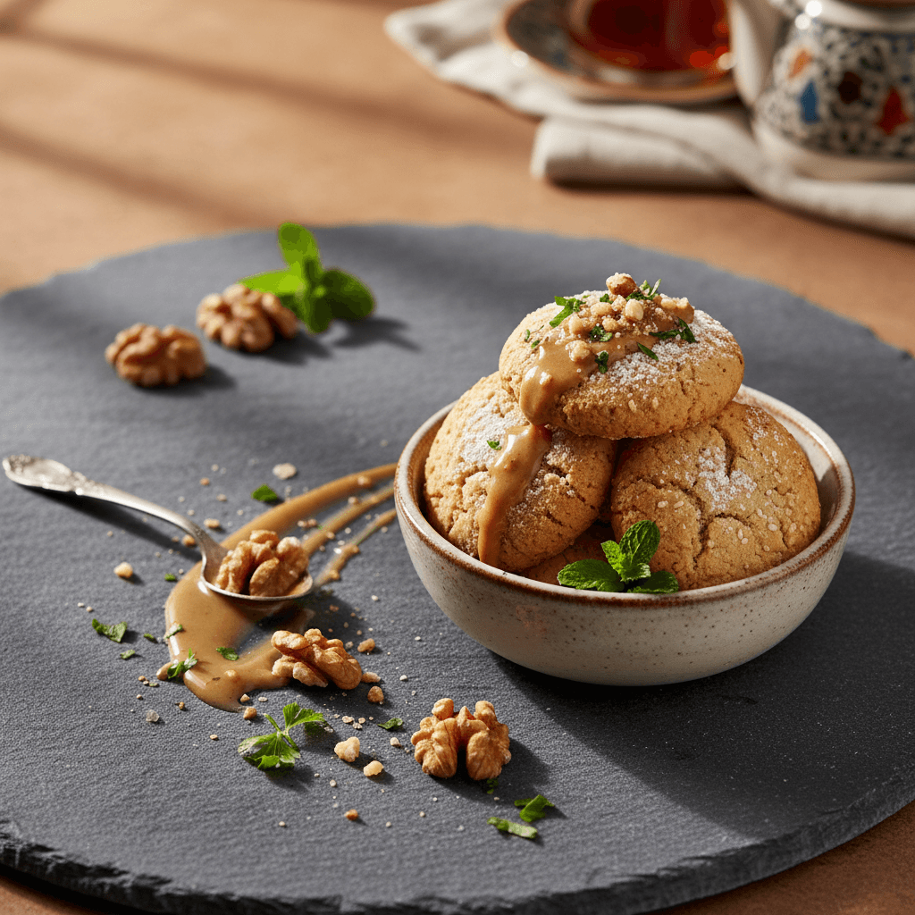 Tahinli Cevizli Kurabiye tarifi görseli - 12 kişilik, 137 TL maliyet