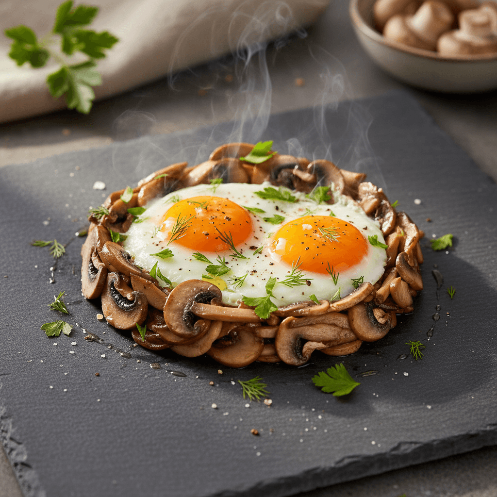 Mantarlı Yumurta tarifi görseli - 2 kişilik, 56 TL maliyet