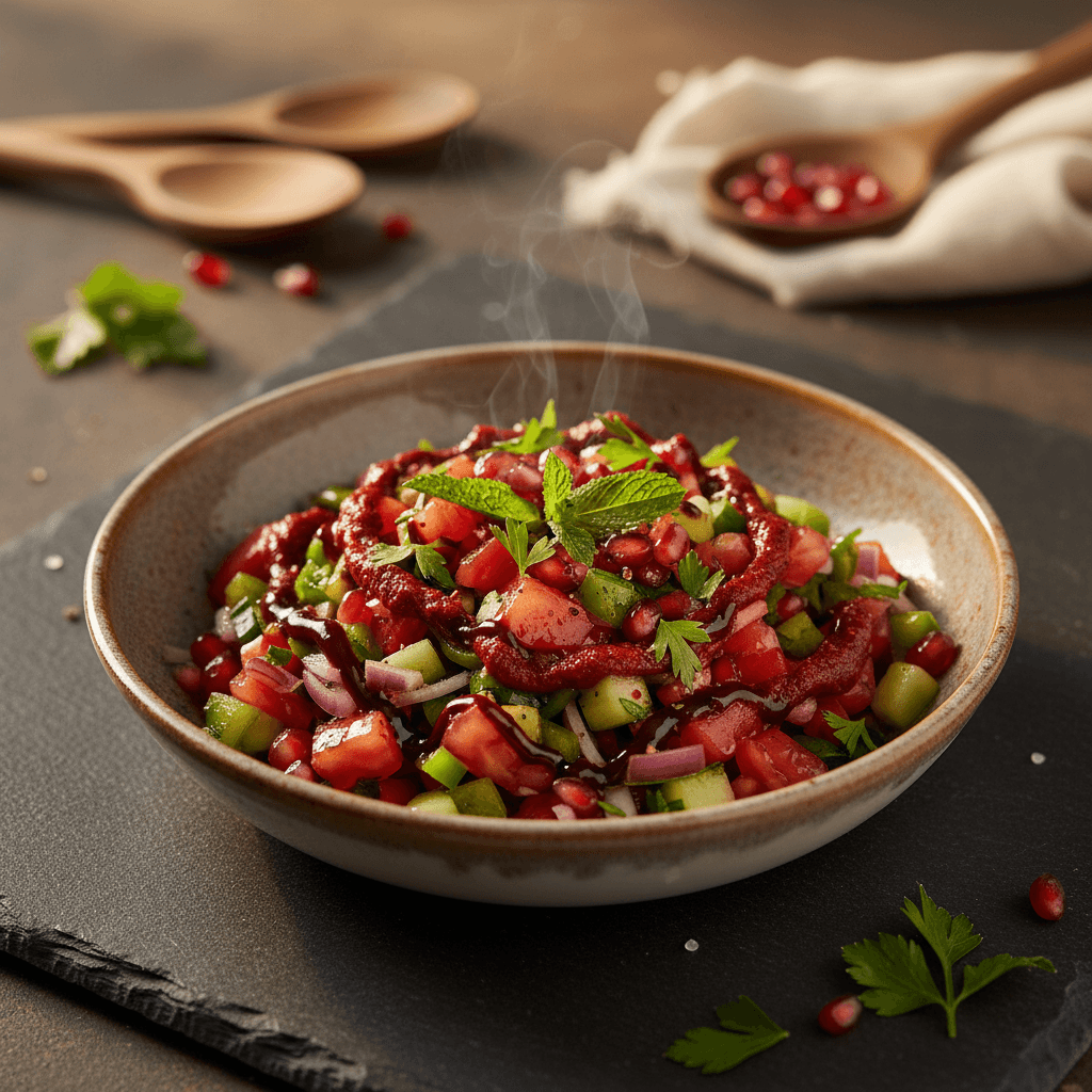 Ezme Salata tarifi görseli - 6 kişilik, 100 TL maliyet