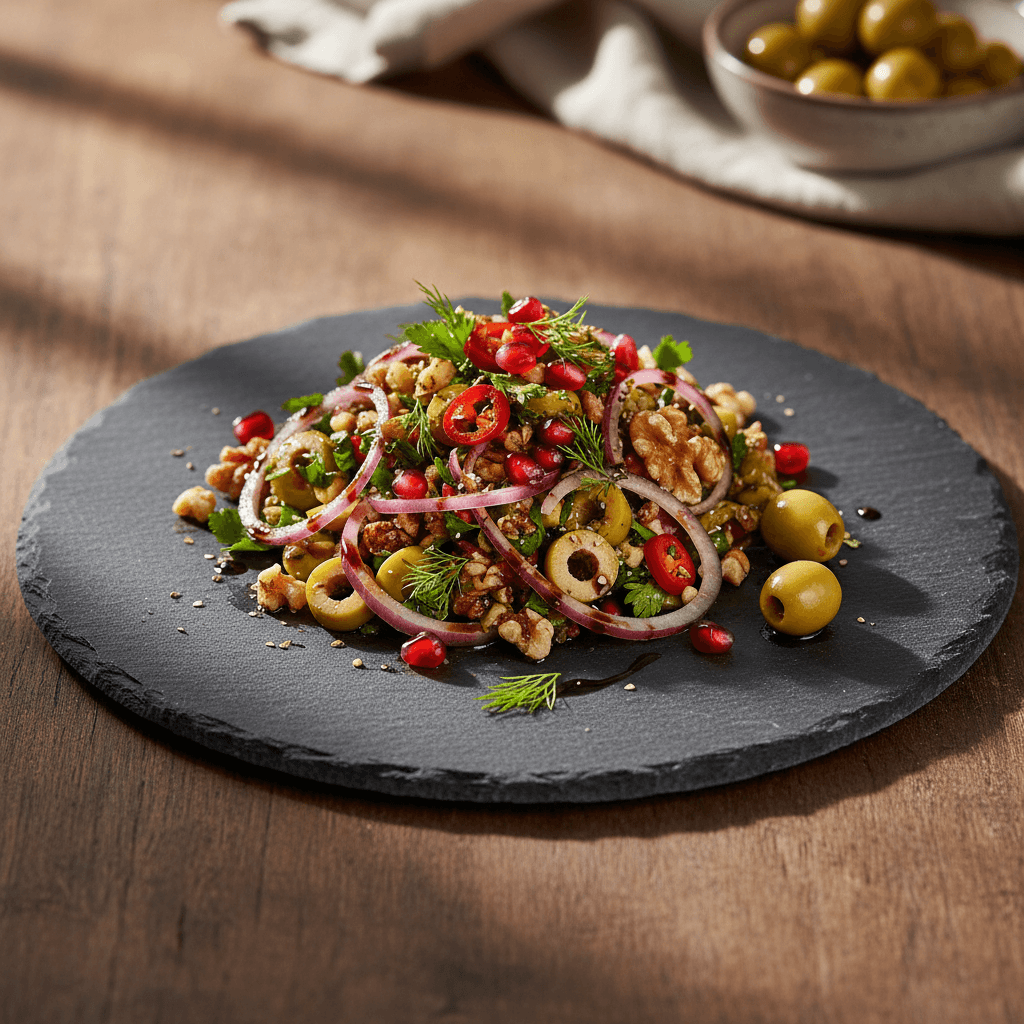 Zeytin Salatası tarifi görseli - 2 kişilik, 506 TL maliyet