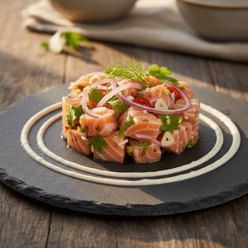 Somon Ceviche tarifi görseli - 4 kişilik, 529 TL maliyet