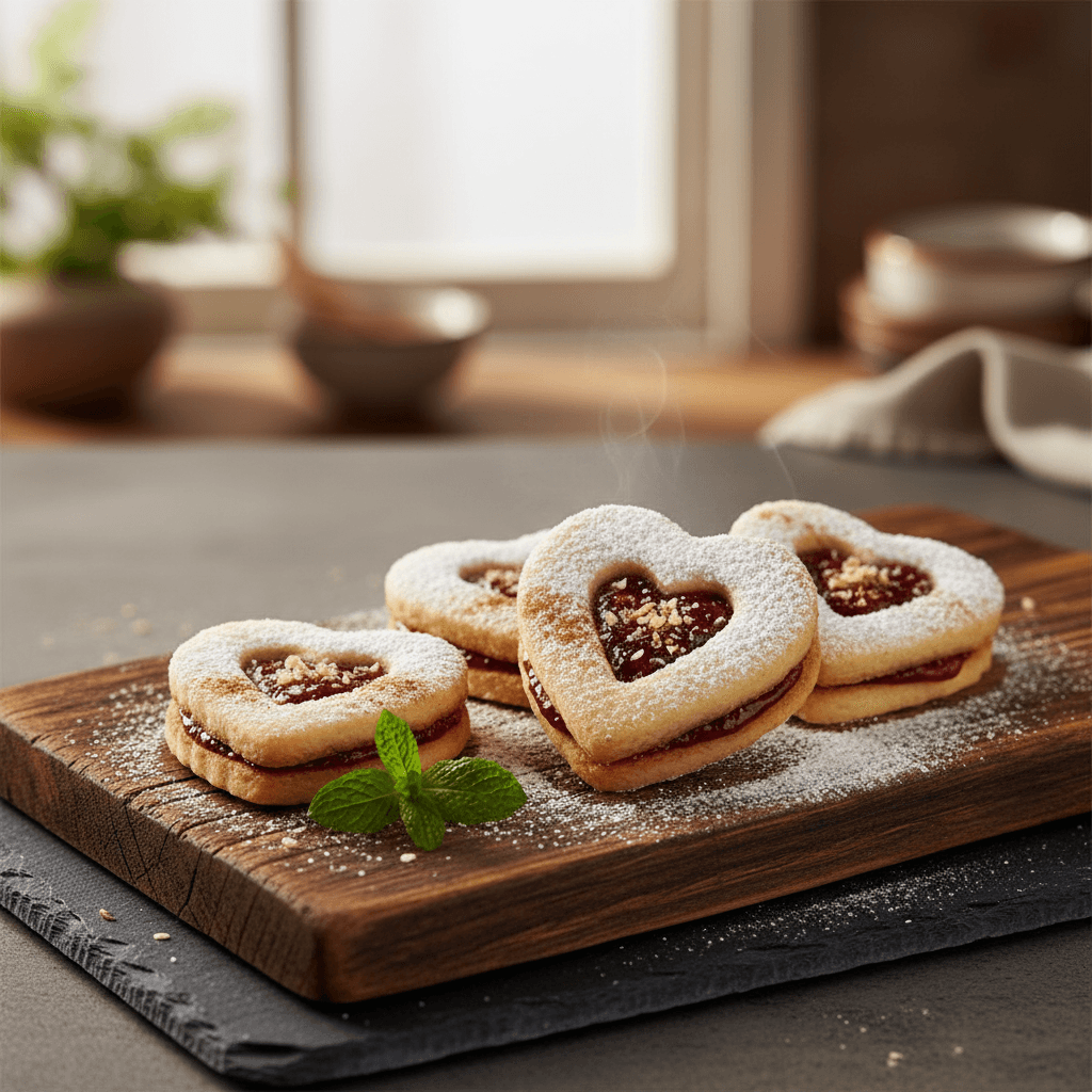 Linzer Kurabiye tarifi görseli - 24 kişilik, 437 TL maliyet