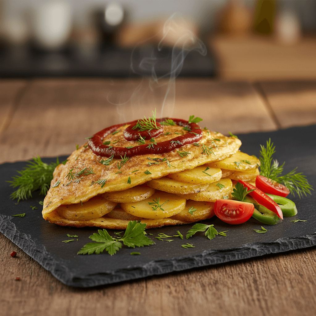 Patatesli Omlet Böreği tarifi görseli - 4 kişilik, 147 TL maliyet