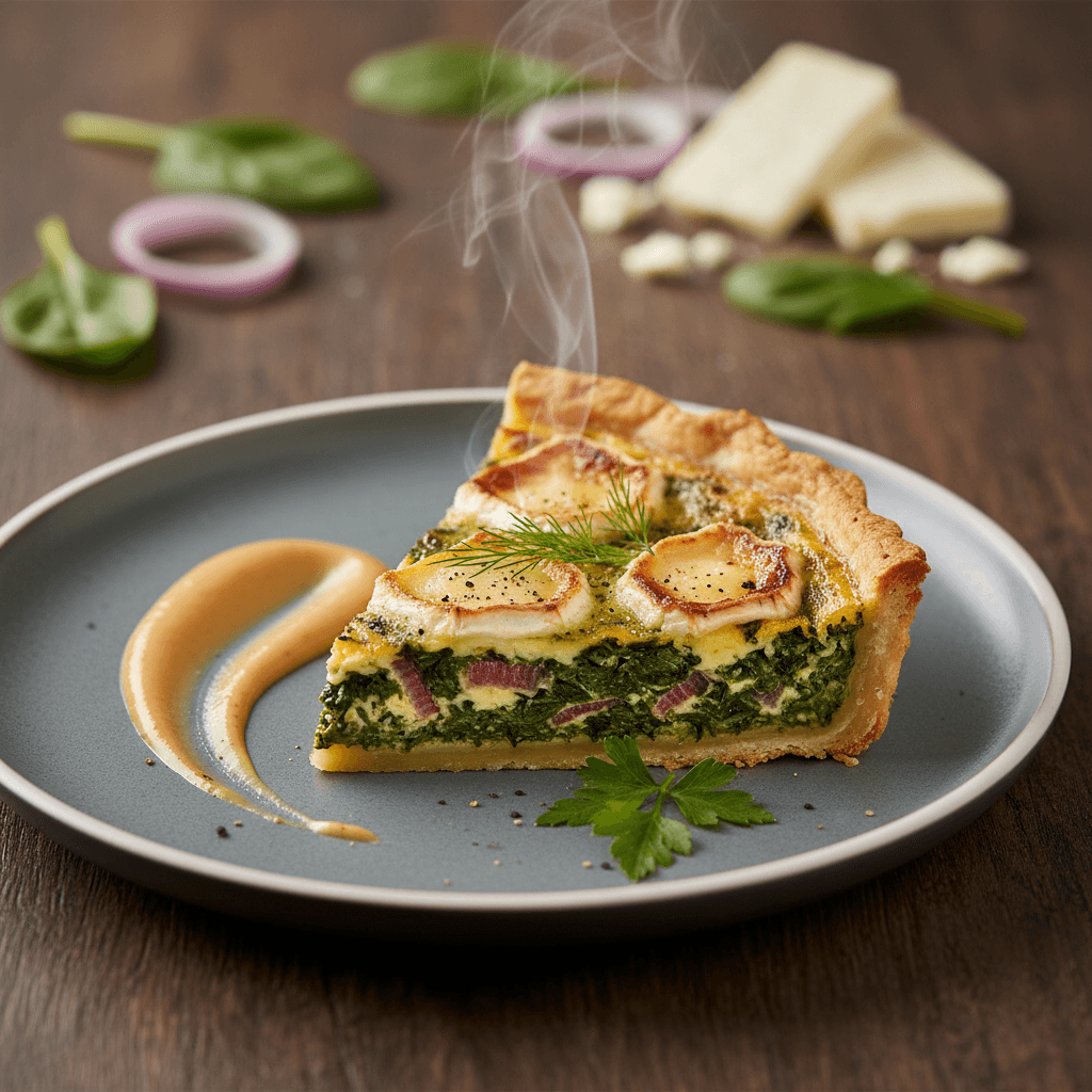 Ispanaklı Peynirli Kiş tarifi görseli - 6 kişilik, 270 TL maliyet