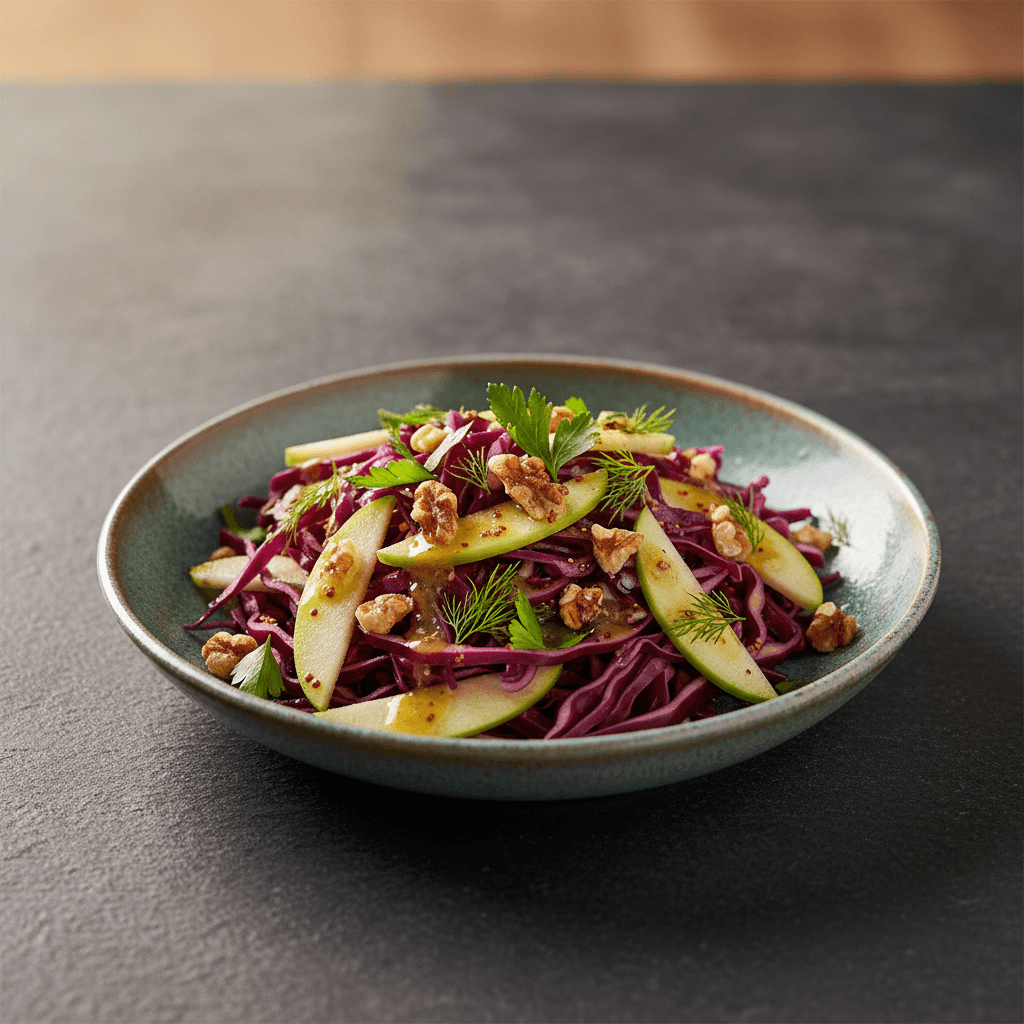Yeşil Elmalı Mor Lahana Salatası tarifi görseli - 2 kişilik, 79 TL maliyet