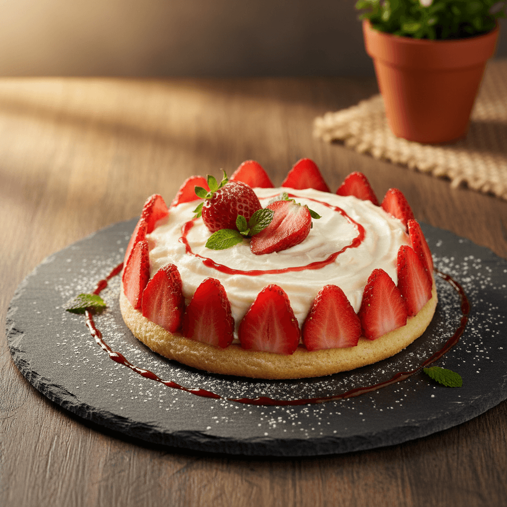Pratik Çilekli Pasta tarifi görseli - 6 kişilik, 225 TL maliyet