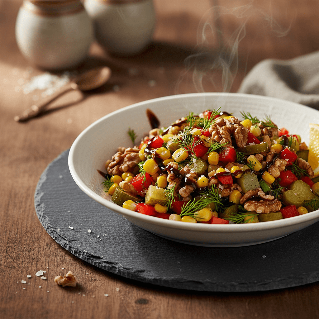 Dereotlu Cevizli Salata tarifi görseli - 2 kişilik, 133 TL maliyet