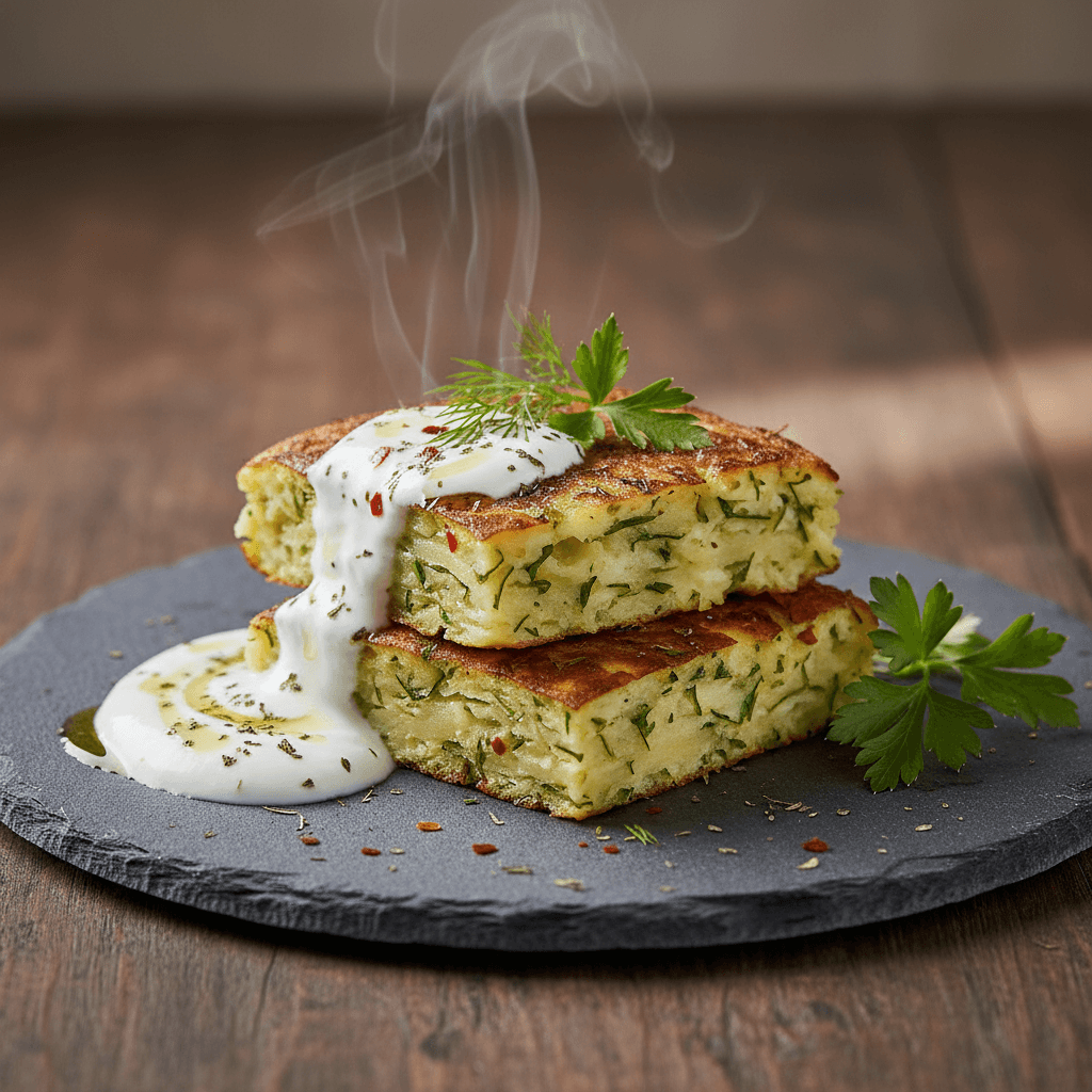 Fırında Kabaklı Patatesli Mücver tarifi görseli - 4 kişilik, 80 TL maliyet