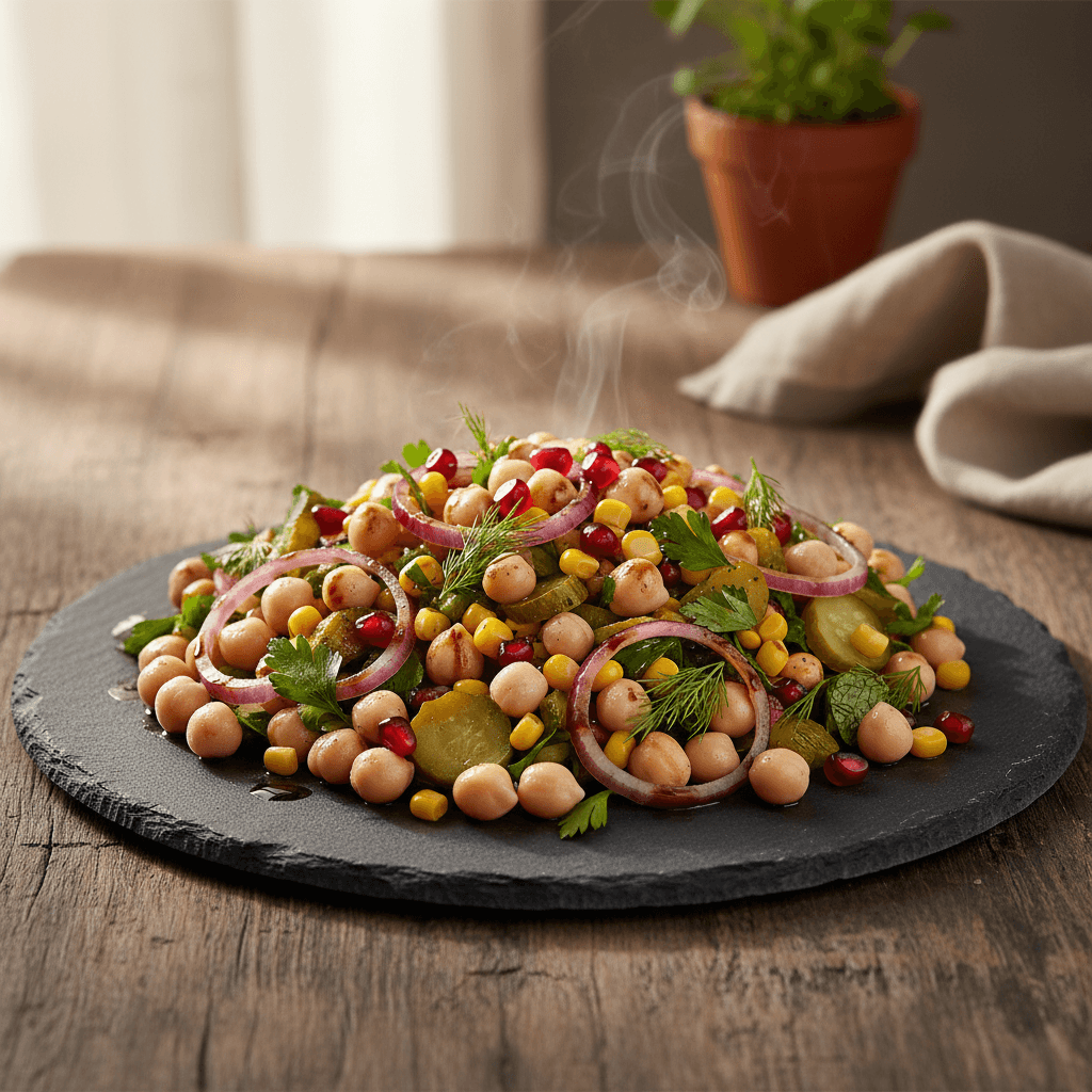 Renkli Nohut Salatası tarifi görseli - 2 kişilik, 65 TL maliyet