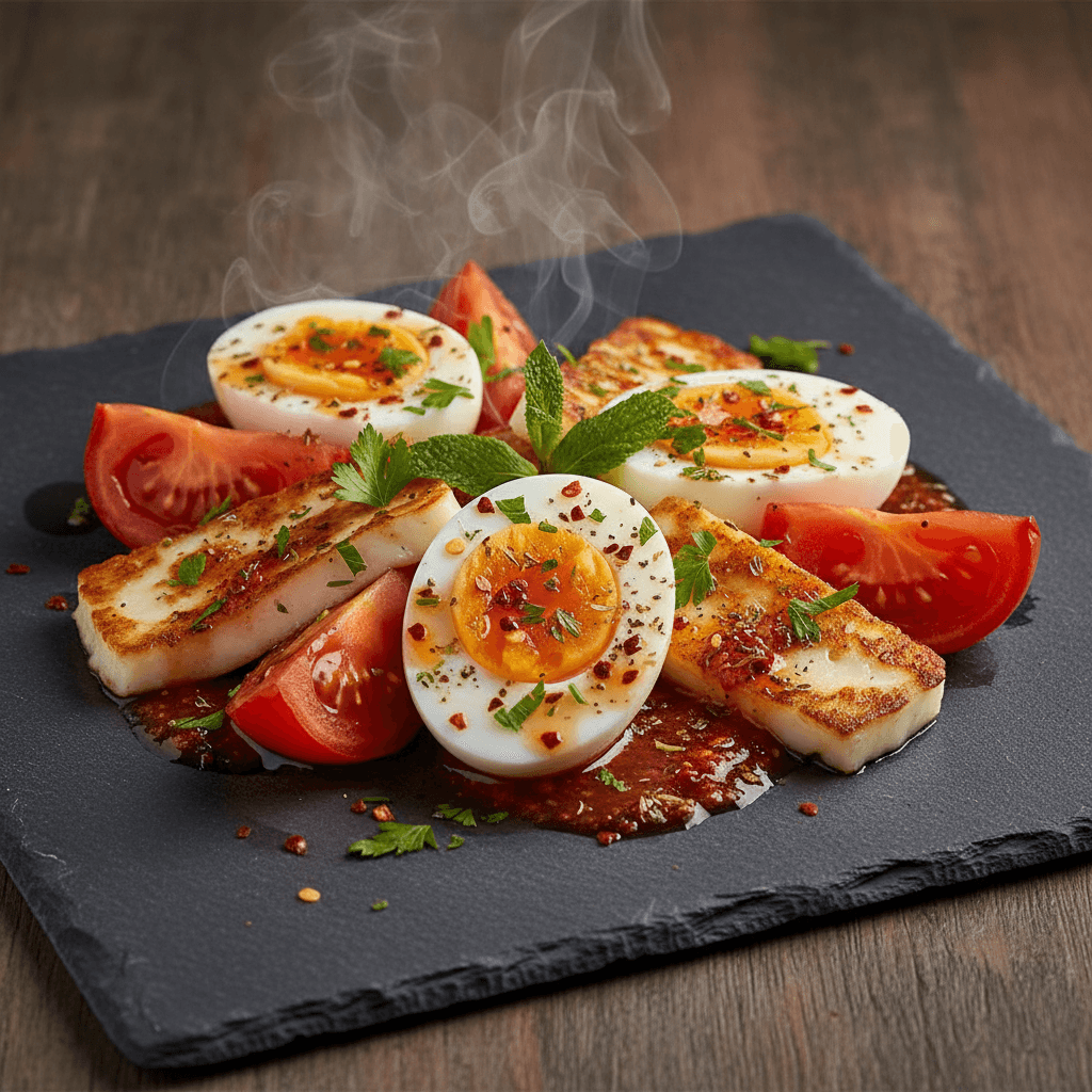 Hellimli Yumurta Kapama tarifi görseli - 2 kişilik, 311 TL maliyet