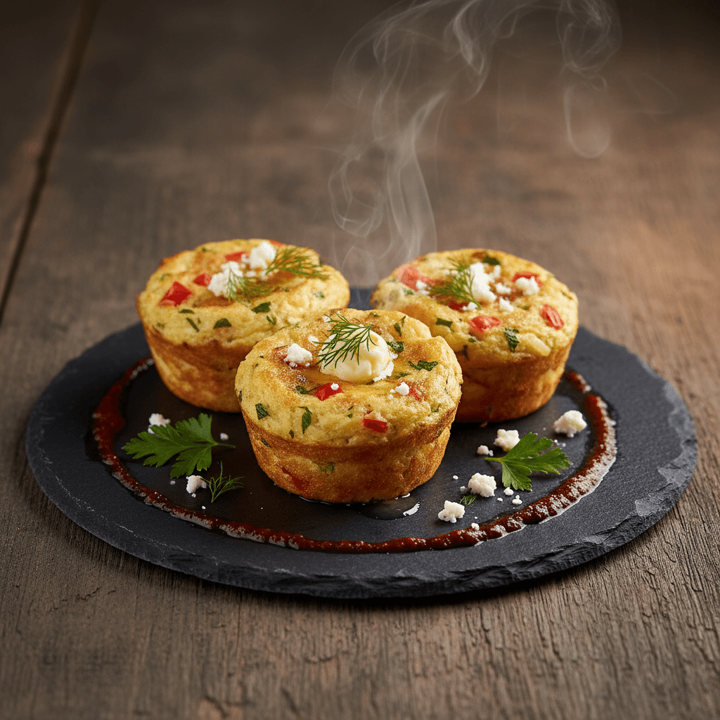 Patatesli Muffin Omlet tarifi görseli - 4 kişilik, 67 TL maliyet