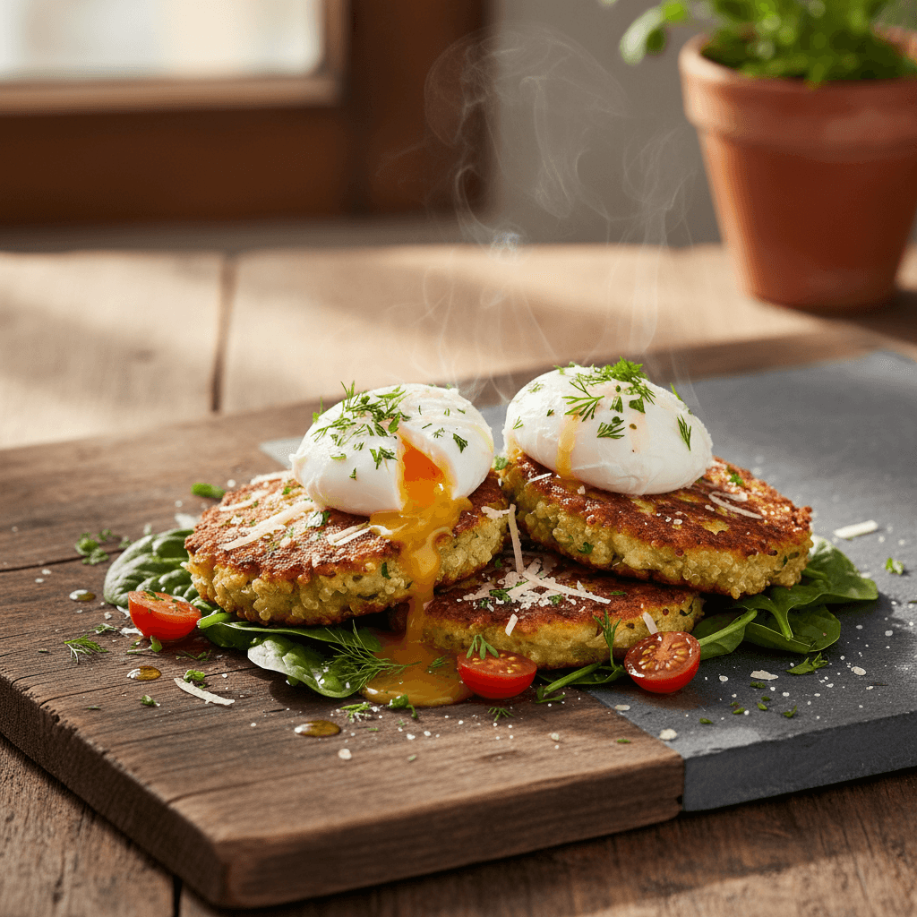 Poşe Yumurtalı Kinoa Mücveri tarifi görseli - 2 kişilik, 158 TL maliyet
