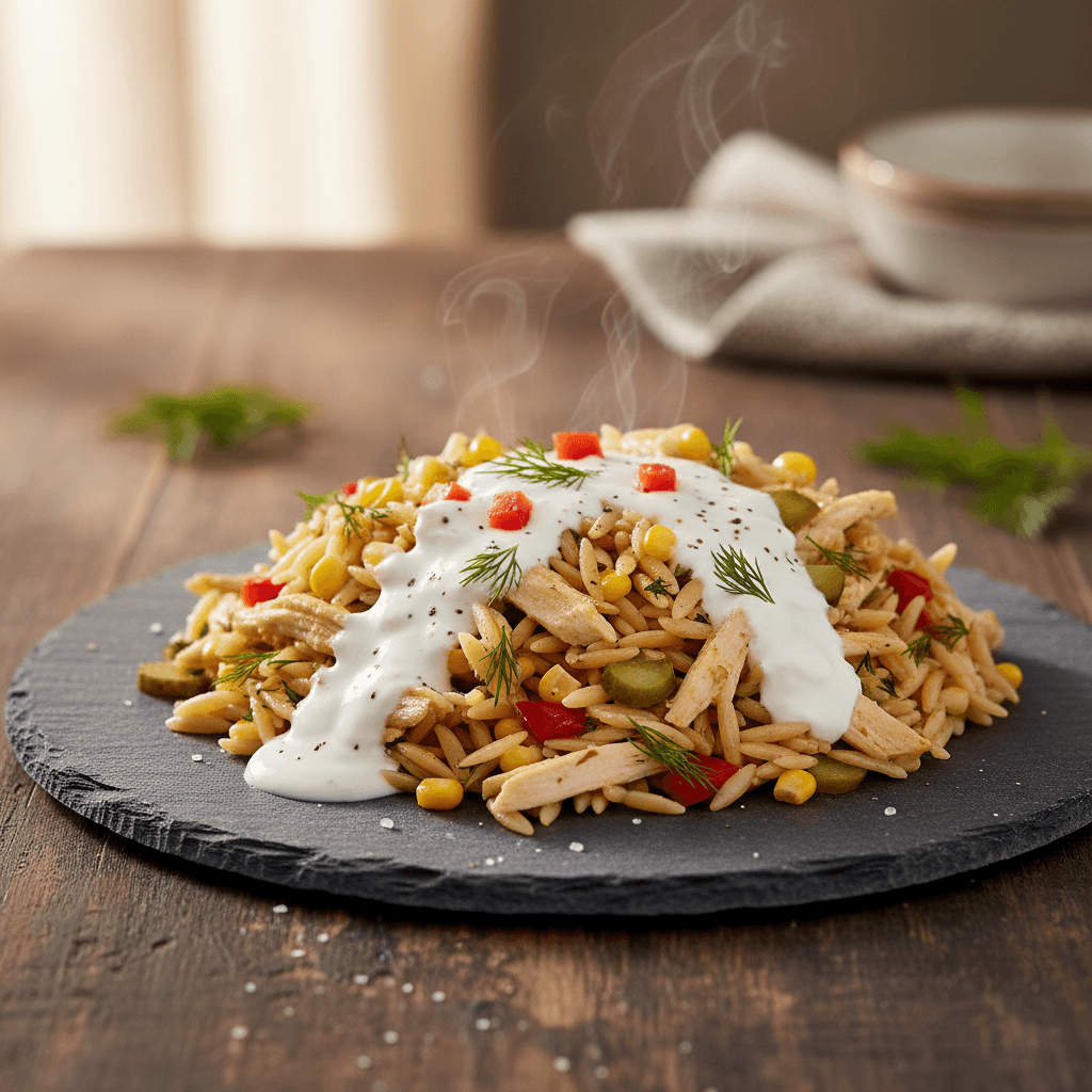 Yoğurtlu Arpa Şehriye Salatası tarifi görseli - 4 kişilik, 163 TL maliyet