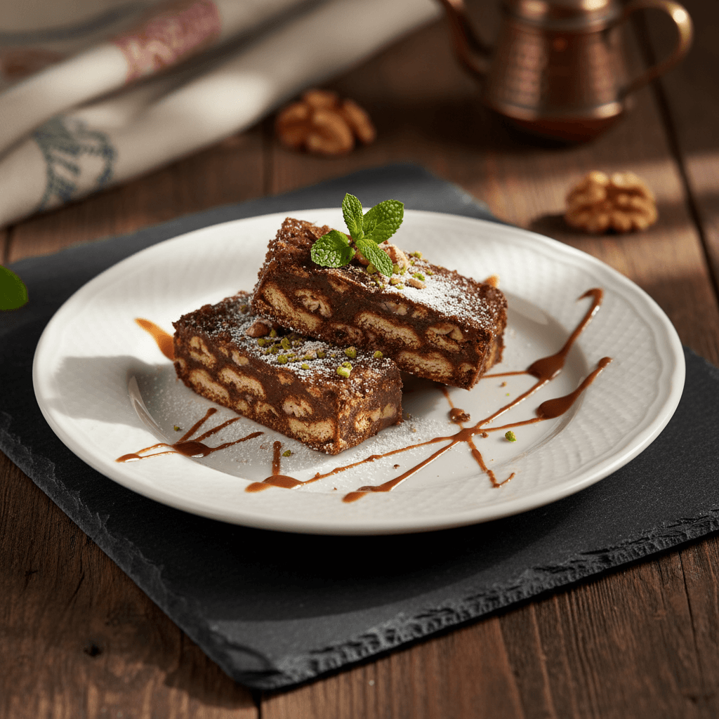 Cevizli Mozaik Pasta tarifi görseli - 10 kişilik, 237 TL maliyet