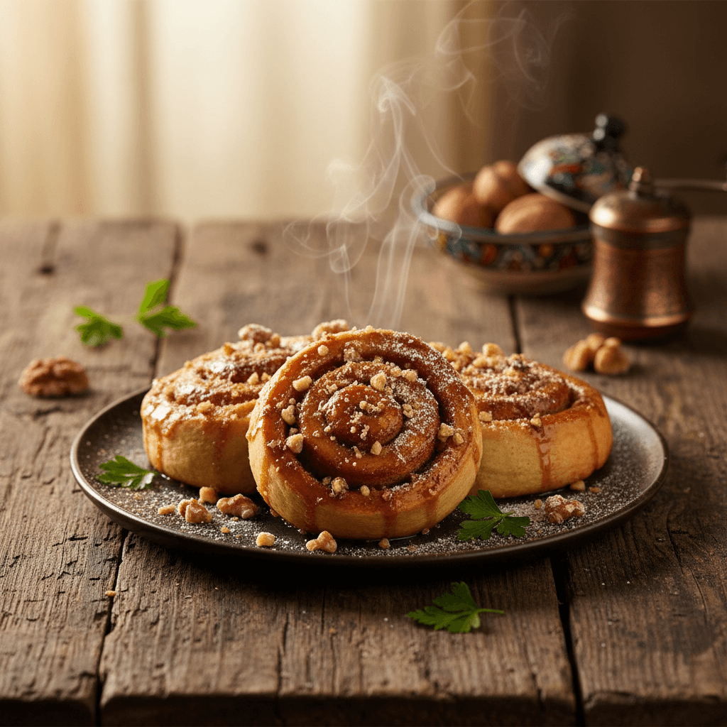 Tarçınlı Rulo Çörek tarifi görseli - 8 kişilik, 93 TL maliyet