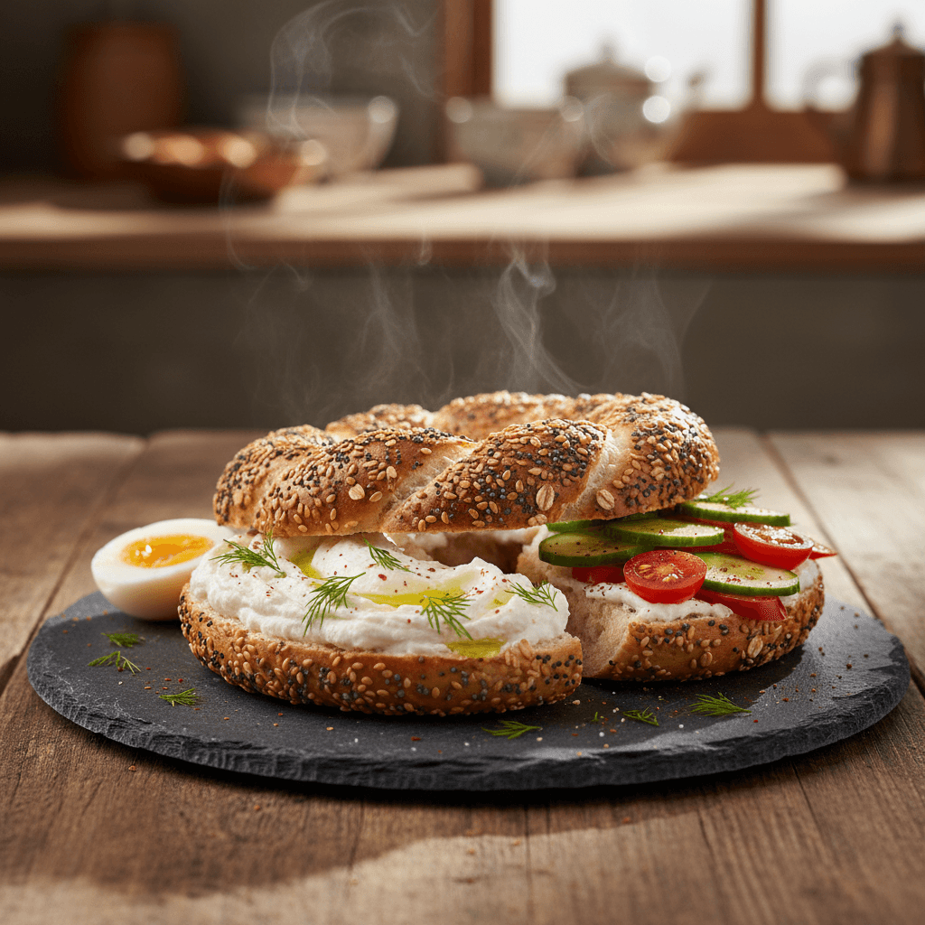 Bagel tarifi görseli - 8 kişilik, 80 TL maliyet