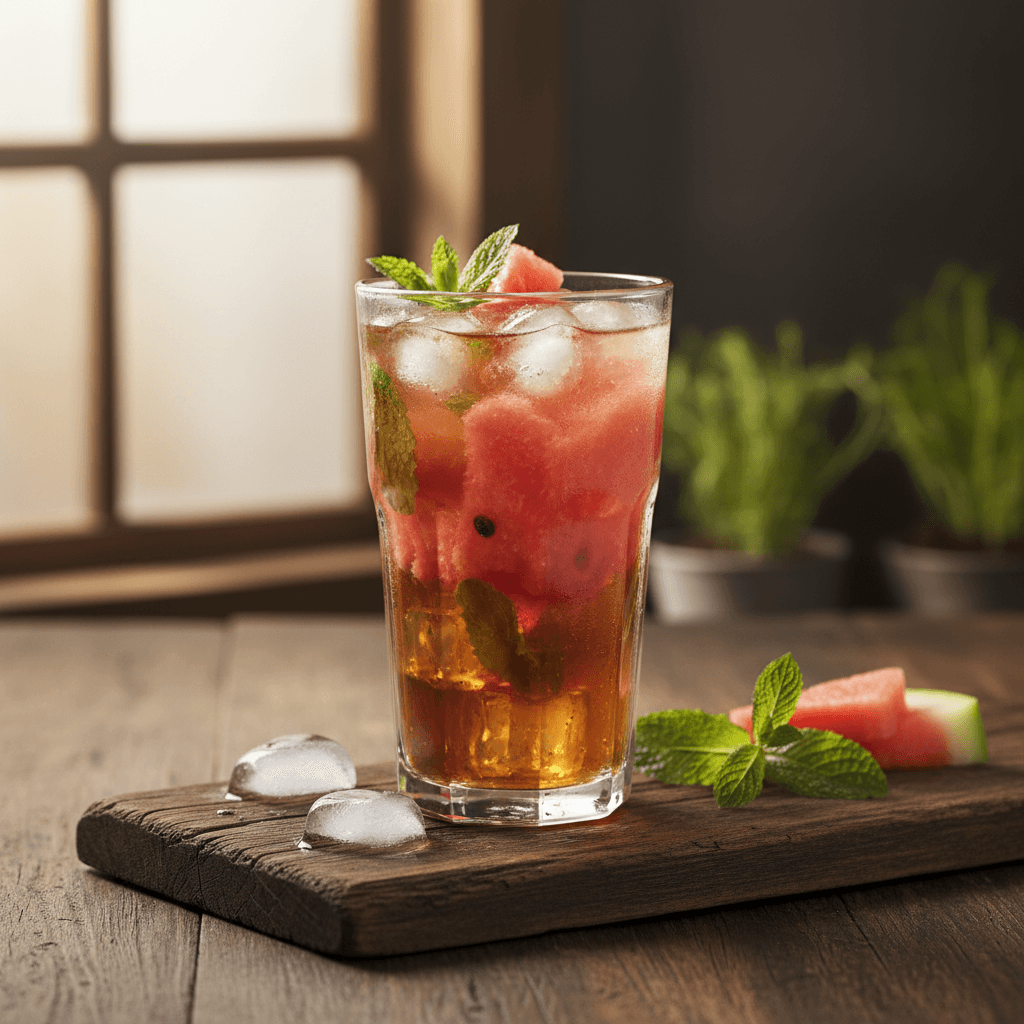 Karpuz Püreli Buzlu Çay tarifi görseli - 6 kişilik, 94 TL maliyet