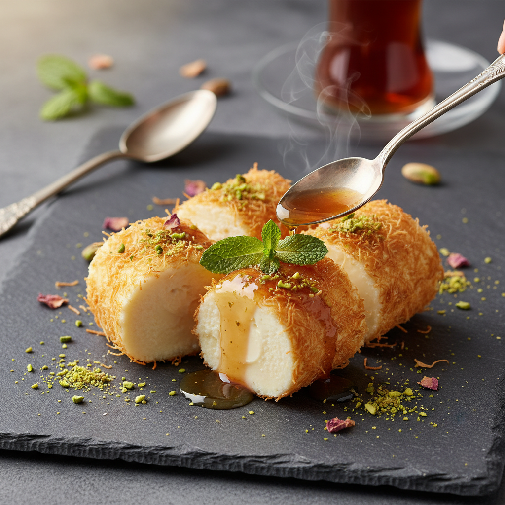 Çıtır Kadayıflı Bardak Tatlısı tarifi görseli - 12 kişilik, 129 TL maliyet