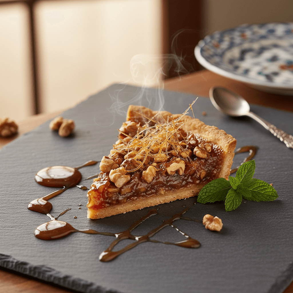 Karamelli Cevizli Tart tarifi görseli - 8 kişilik, 727 TL maliyet
