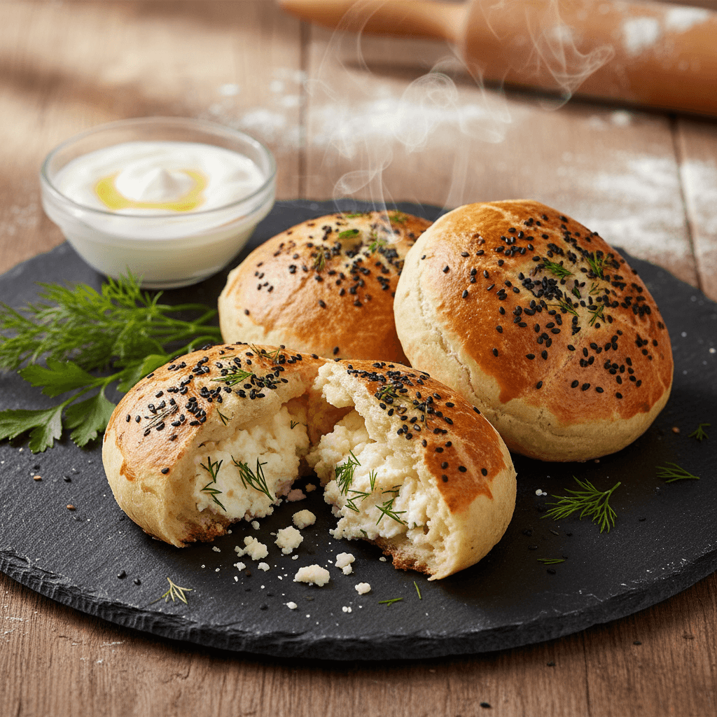 Dereotlu Pastane Poğaçası tarifi görseli - 25 kişilik, 154 TL maliyet