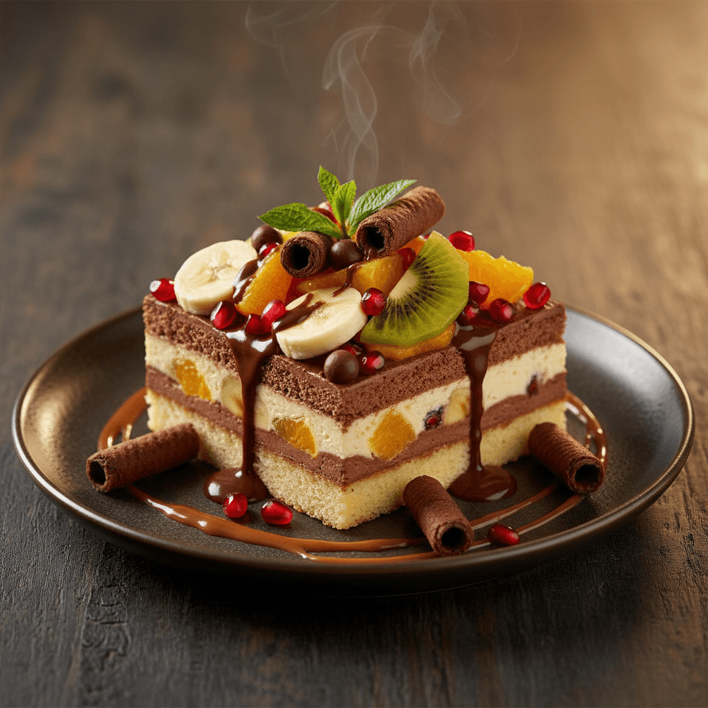 Rulokatlı Meyveli Pasta tarifi görseli - 6 kişilik, 805 TL maliyet