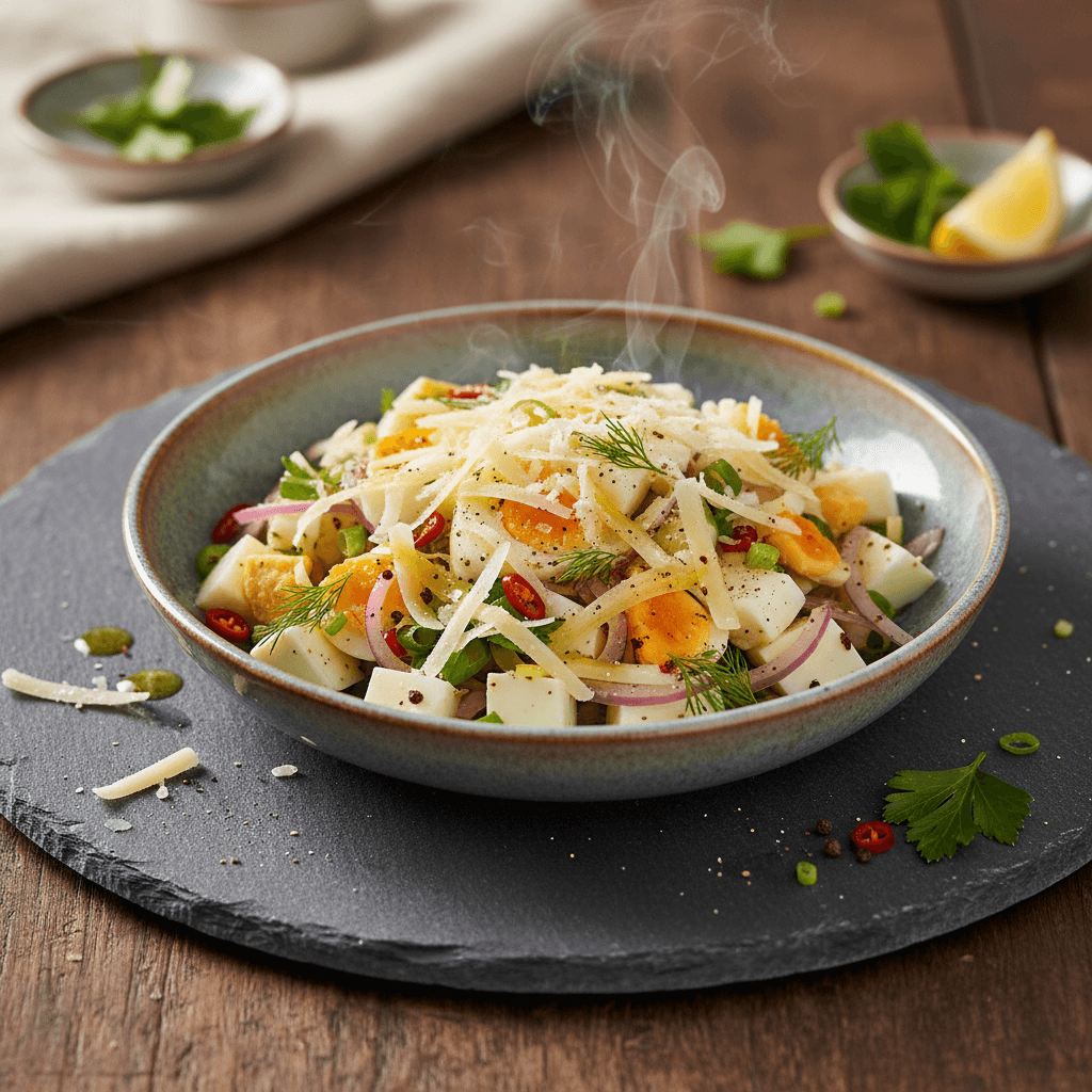Kaşarlı Yumurta Salatası tarifi görseli - 4 kişilik, 133 TL maliyet