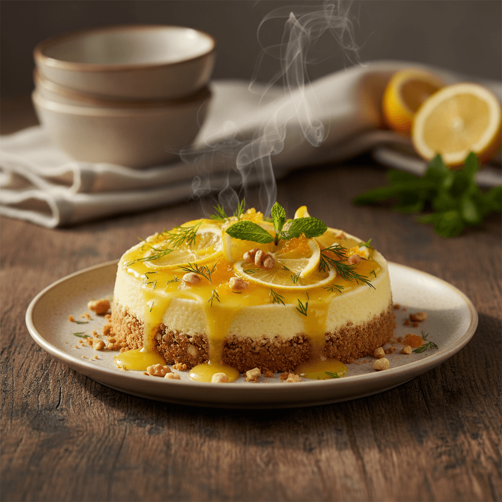 Limonlu Yalancı Cheesecake tarifi görseli - 8 kişilik, 345 TL maliyet