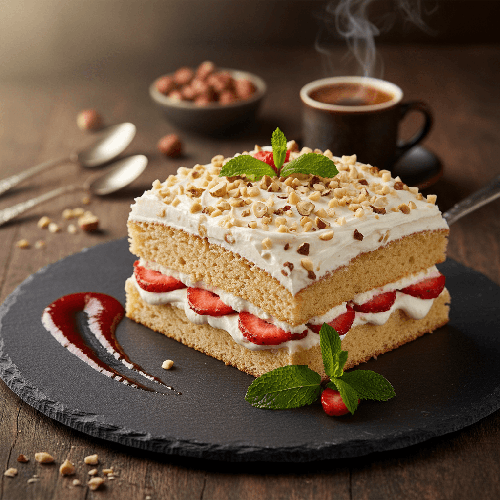 Hazır Kekle Yaş Pasta tarifi görseli - 8 kişilik, 80 TL maliyet