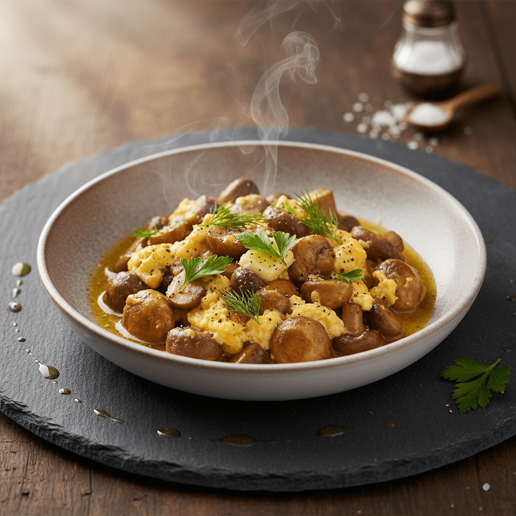 Yumurtalı Mantar tarifi görseli - 2 kişilik, 97 TL maliyet