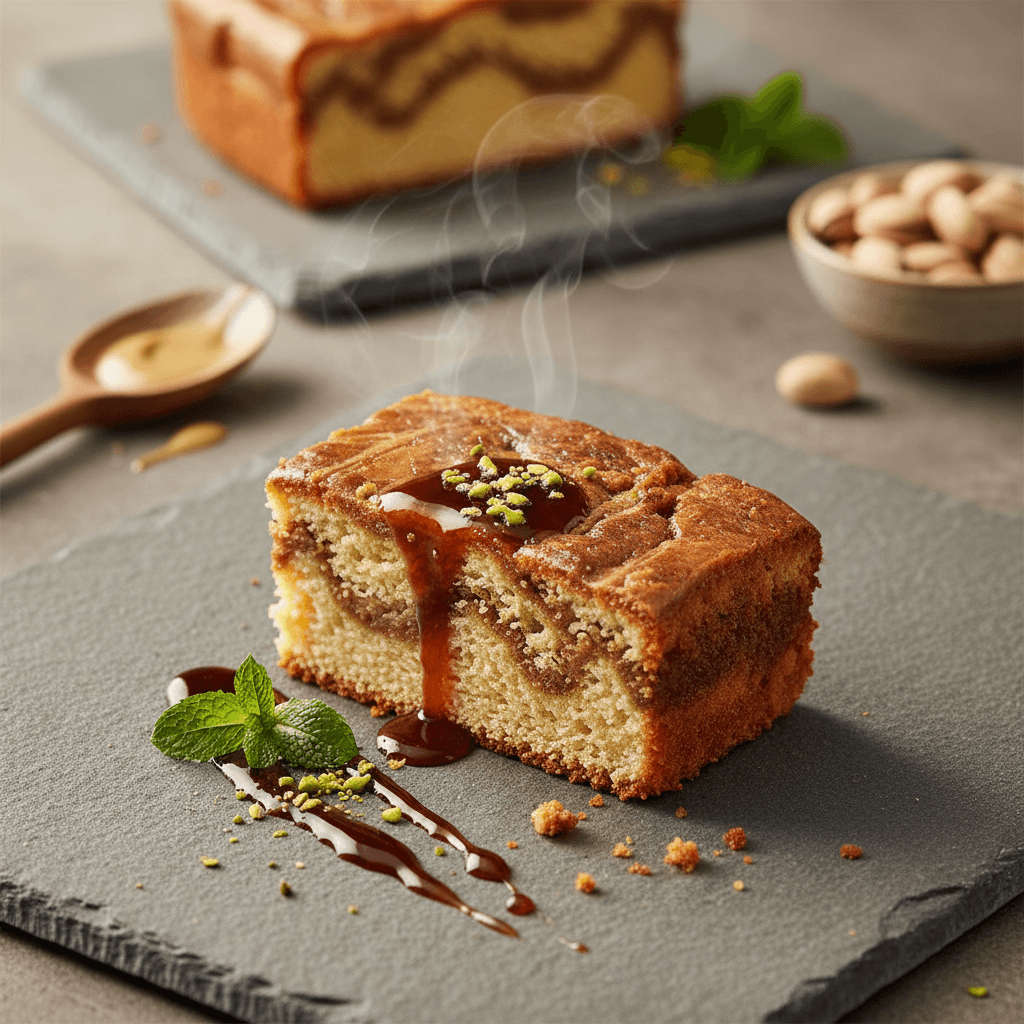 Tahinli Pekmezli Kek tarifi görseli - 8 kişilik, 144 TL maliyet