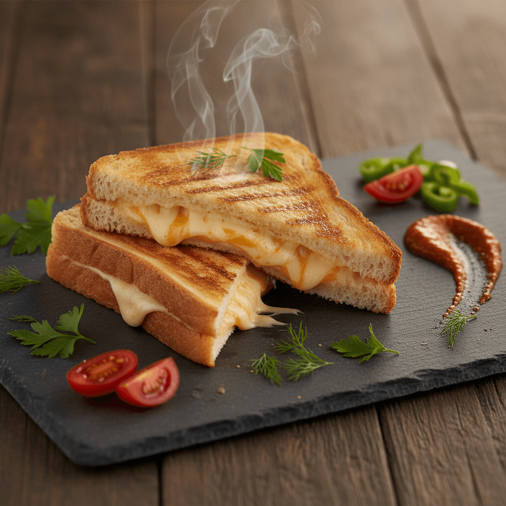 Tavada Peynirli Tost tarifi görseli - 1 kişilik 100 TL