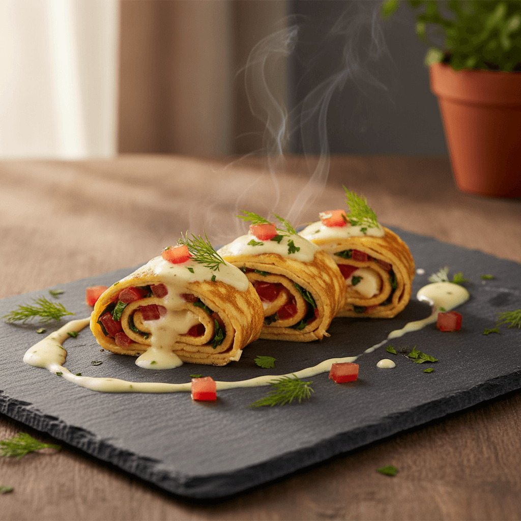 Rulo Omlet tarifi görseli - 2 kişilik, 154 TL maliyet