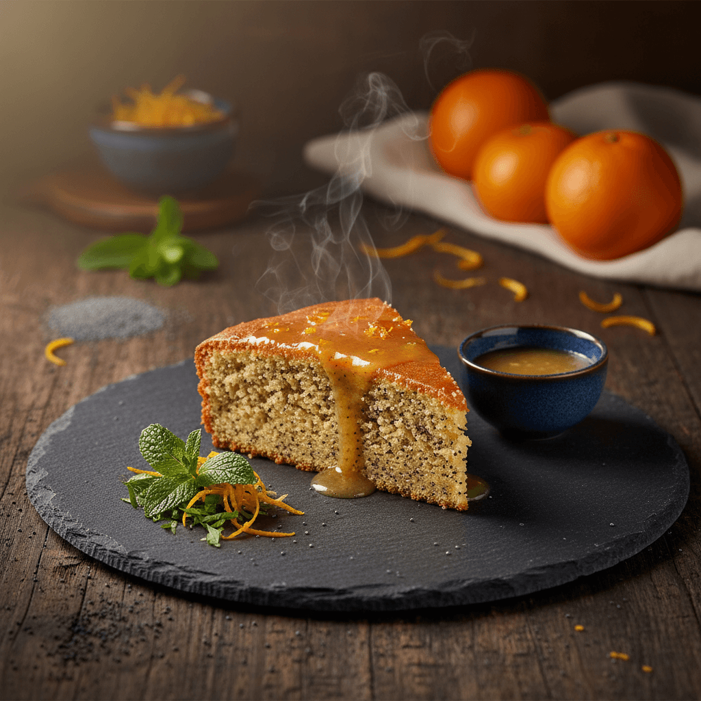 Narenciyeli Haşhaşlı Kek tarifi görseli - 10 kişilik, 200 TL maliyet