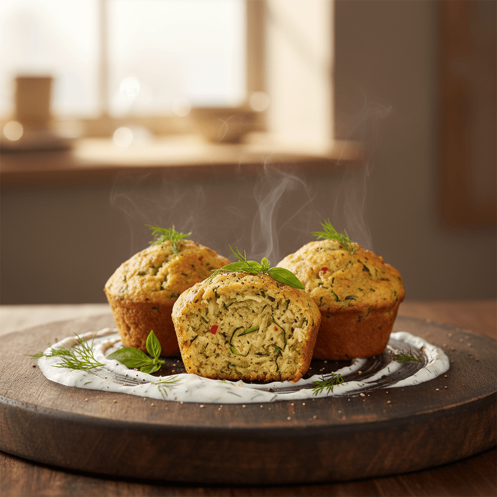 Kabaklı Dereotlu Muffin tarifi görseli - 12 kişilik, 99 TL maliyet