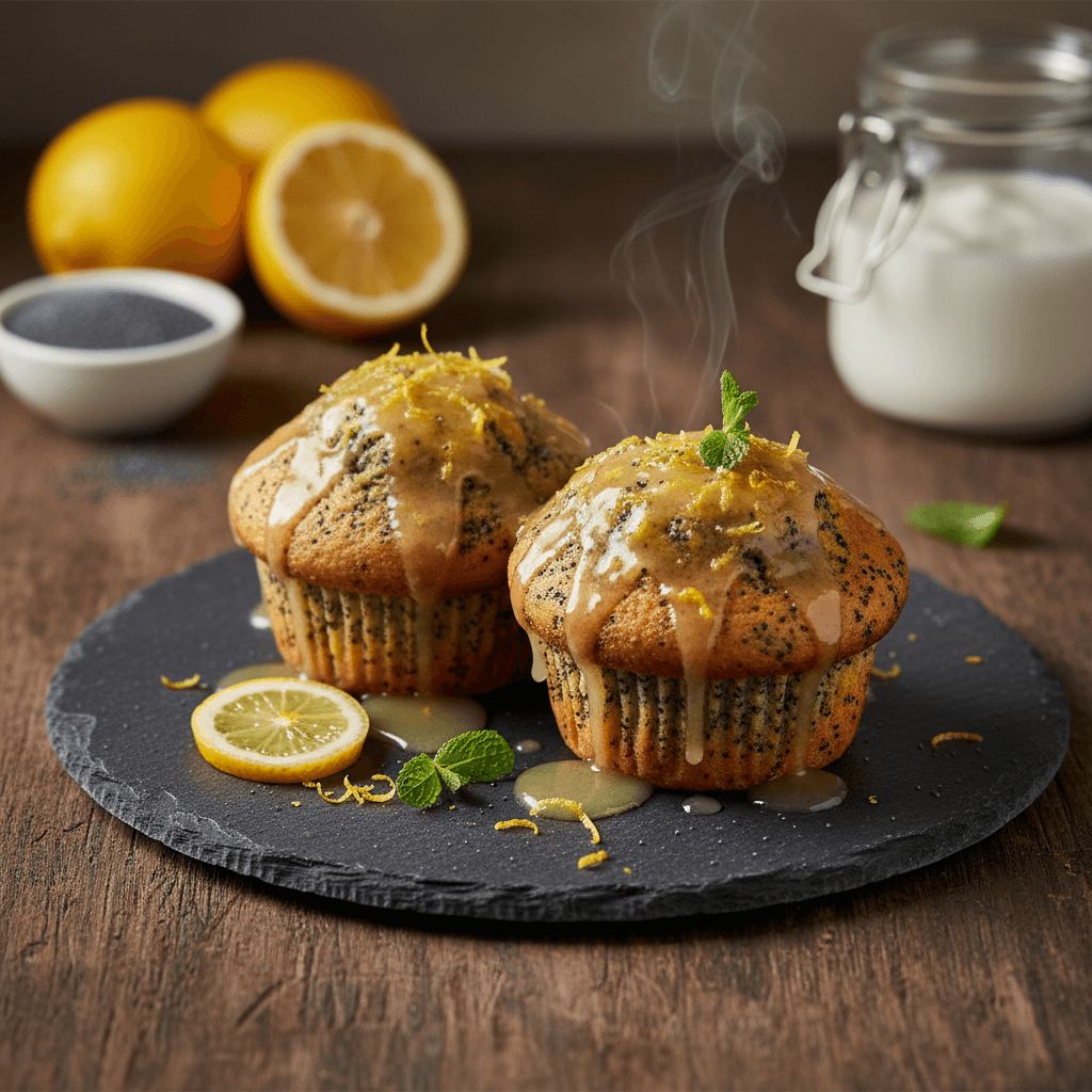 Haşhaşlı Limonlu Muffin tarifi görseli - 12 kişilik, 192 TL maliyet