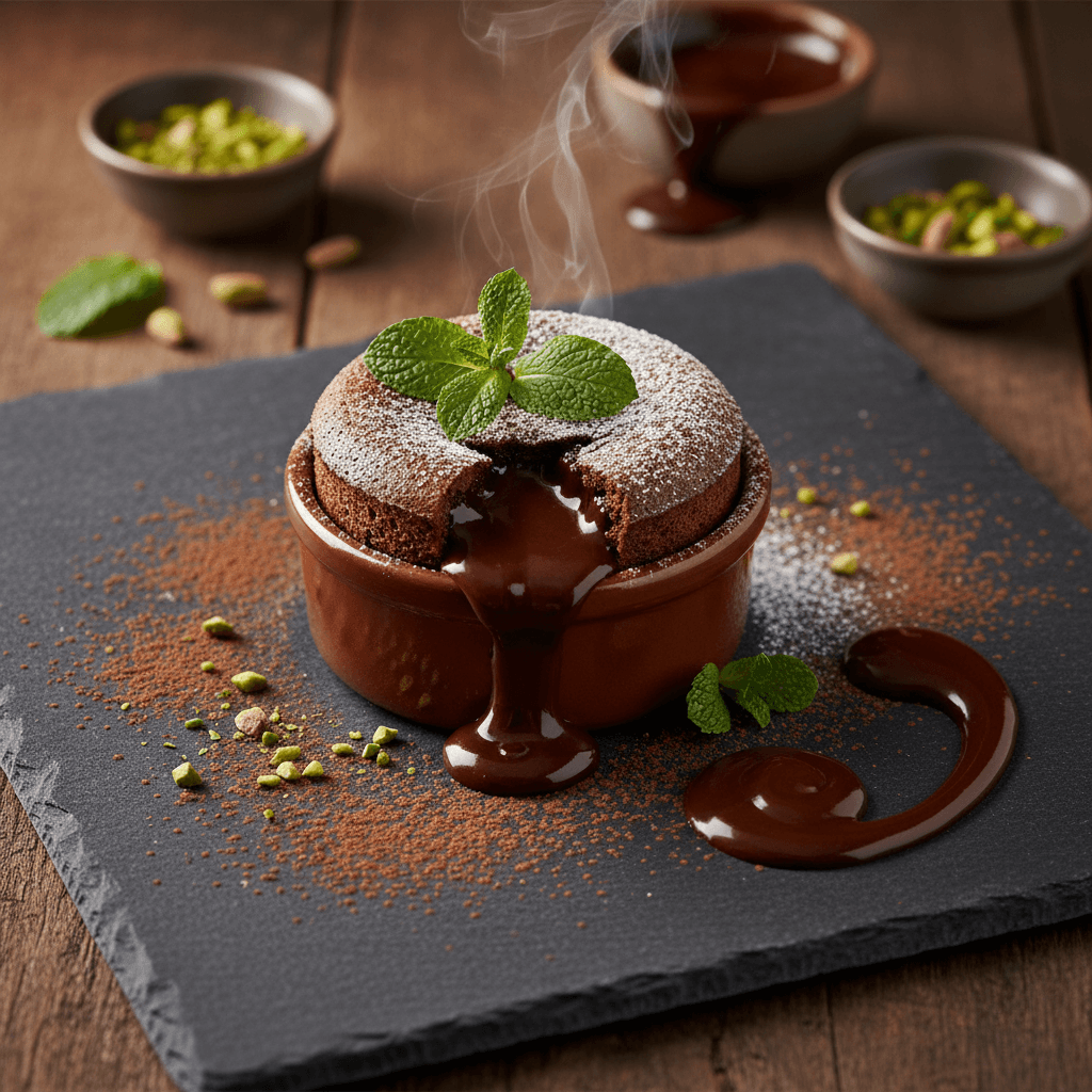 Akışkan Çikolatalı Sufle tarifi görseli - 2 kişilik, 84 TL maliyet