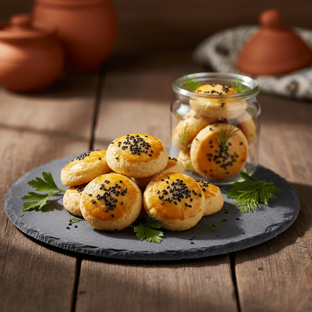 Tuzlu Mini Kavanoz Kurabiyesi tarifi görseli - 18 kişilik, 95 TL maliyet