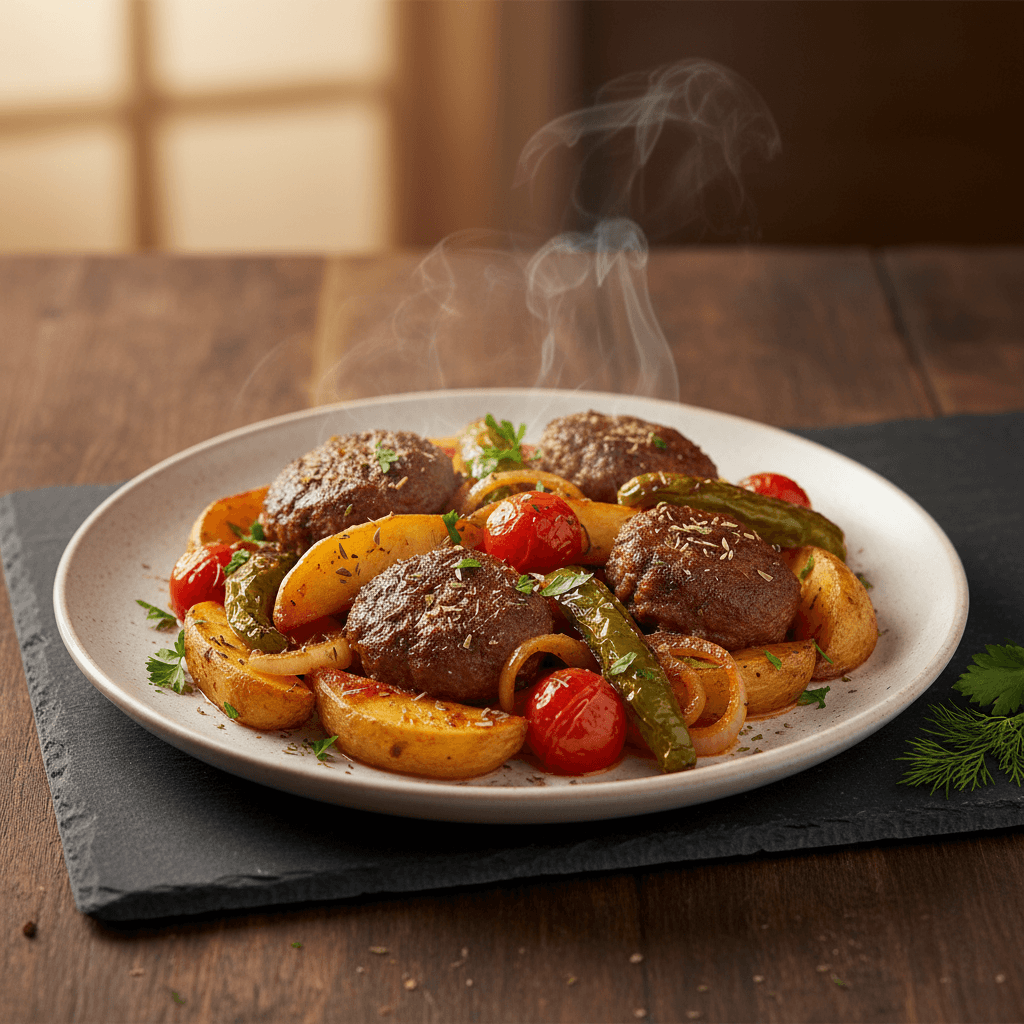 Fırın Poşetinde Patatesli Köfte tarifi görseli - 4 kişilik, 306 TL maliyet