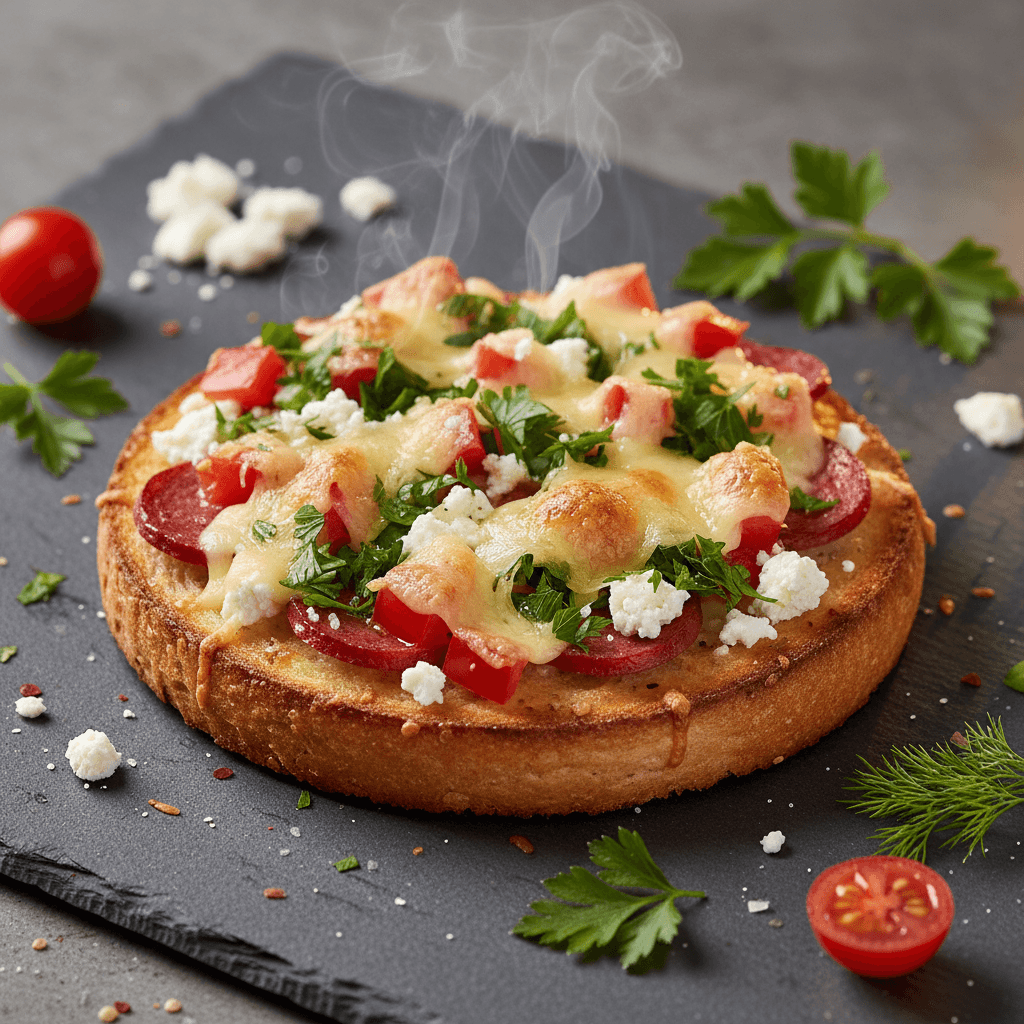 Maydanozlu Kahvaltı Pizzası tarifi görseli - 4 kişilik, 172 TL maliyet