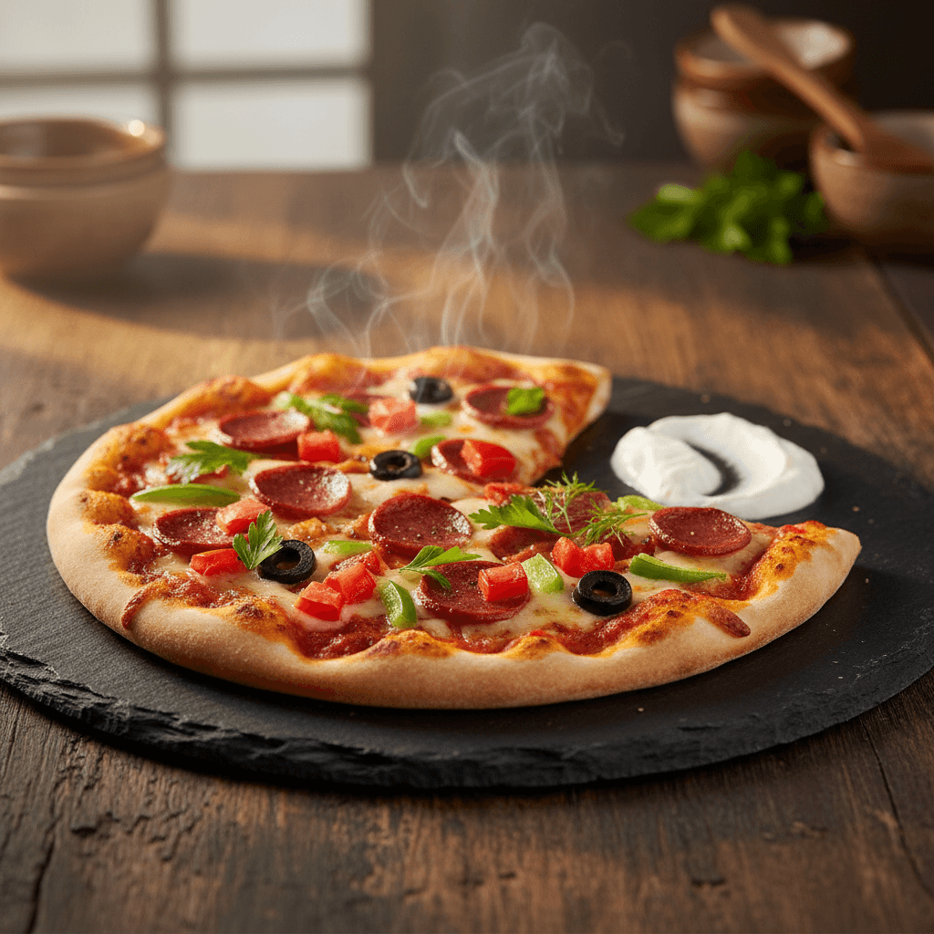 Karışık Pizza tarifi görseli - 2 kişilik, 372 TL maliyet