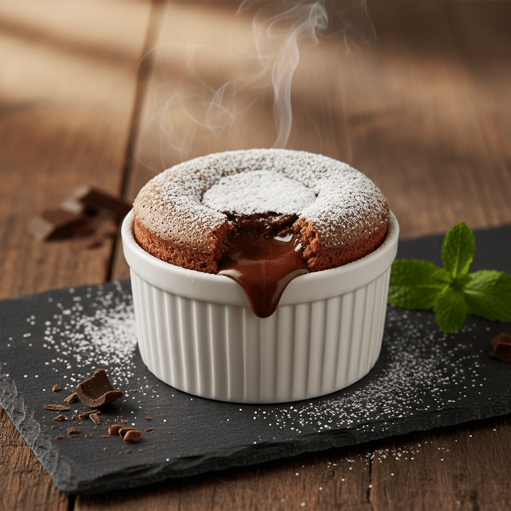Akışkan Çikolatalı Sufle tarifi görseli - 6 kişilik, 135 TL maliyet