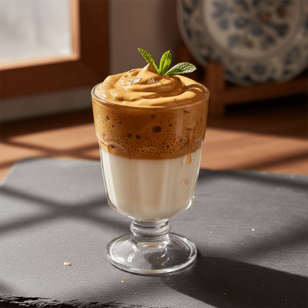 Fit Dalgona Kahve tarifi görseli - 1 kişilik, 100 TL maliyet