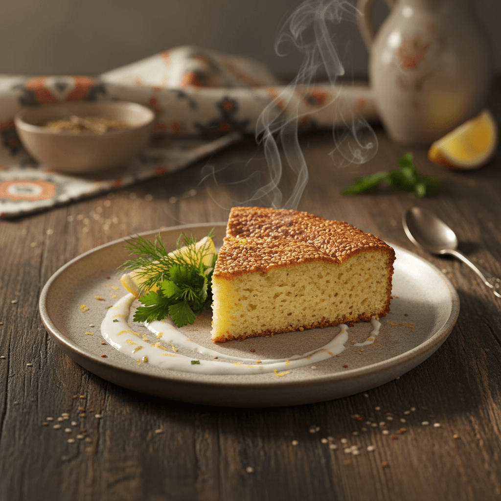 Borcamda Susamlı Kek tarifi görseli - 12 kişilik, 123 TL maliyet